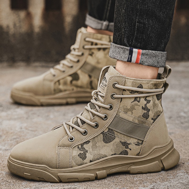Men'S Shoes Hoka Sale - Militärstiefel für Herren, Herbst, hoher Schaft,