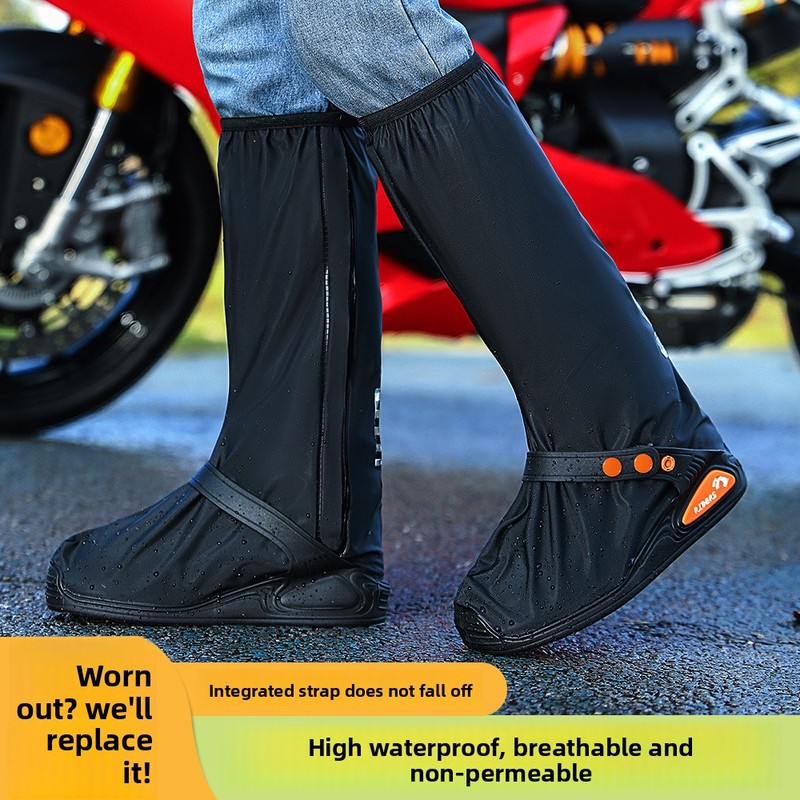 Men'S Shoes Water Resistant - Herren Damen Wasserdichte High-Top-Überschuhe, Dicke Rutschfeste