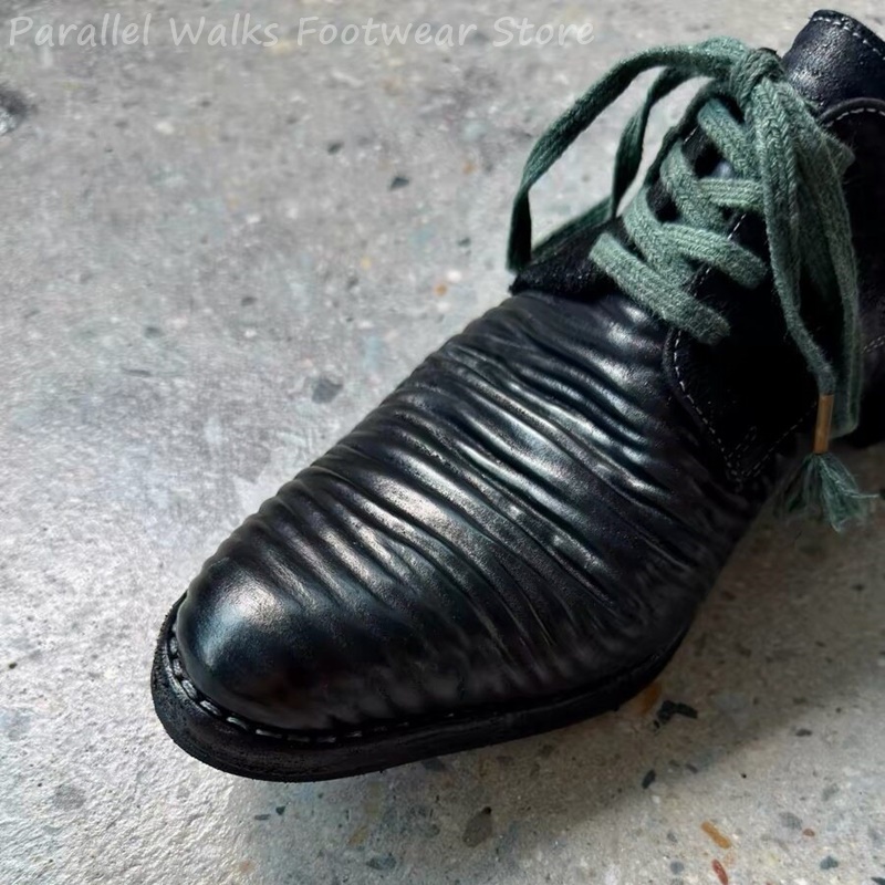 Herren Plissierte Leder-Derby- – Men'S Shoes Smart Bewertung und Preis