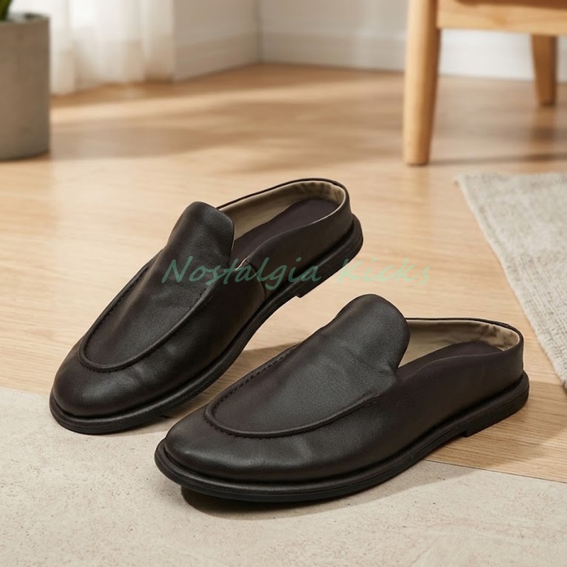 Herren-Leder-Mules, rückenfrei – Men'S Shoes Smart Bewertung und Preis