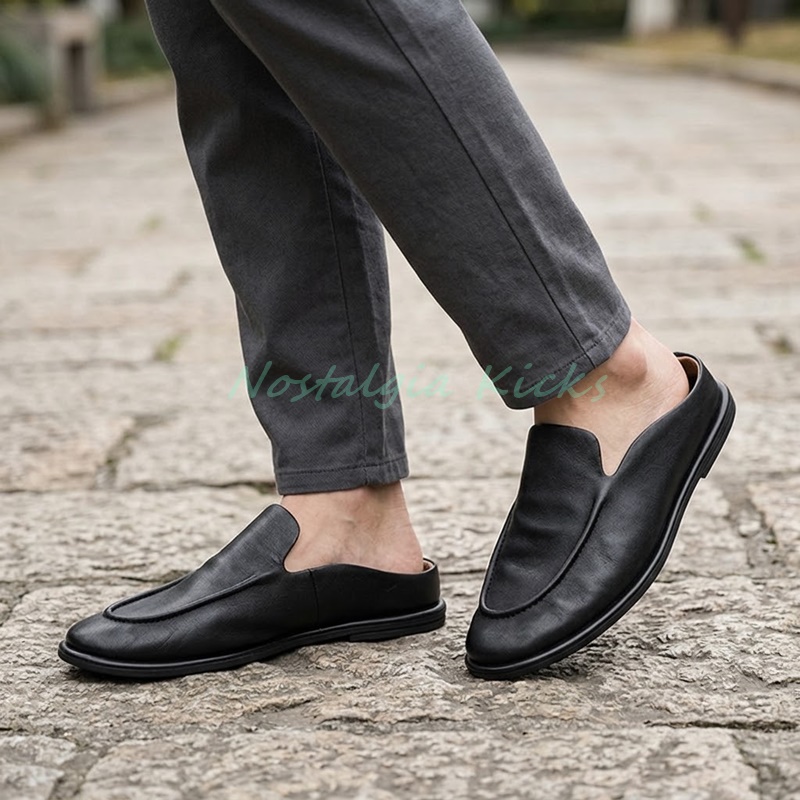 Herren-Leder-Mules, rückenfrei – Men'S Shoes Smart Bewertung und Preis