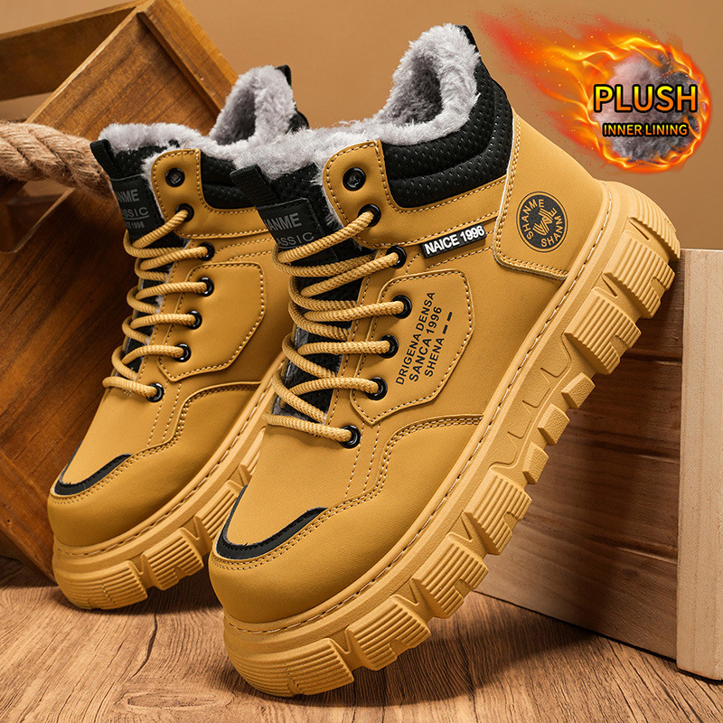 Winter-Samt-High-Top-Herrensti – Men'S Shoes With Height Increase Bewertung und Preis