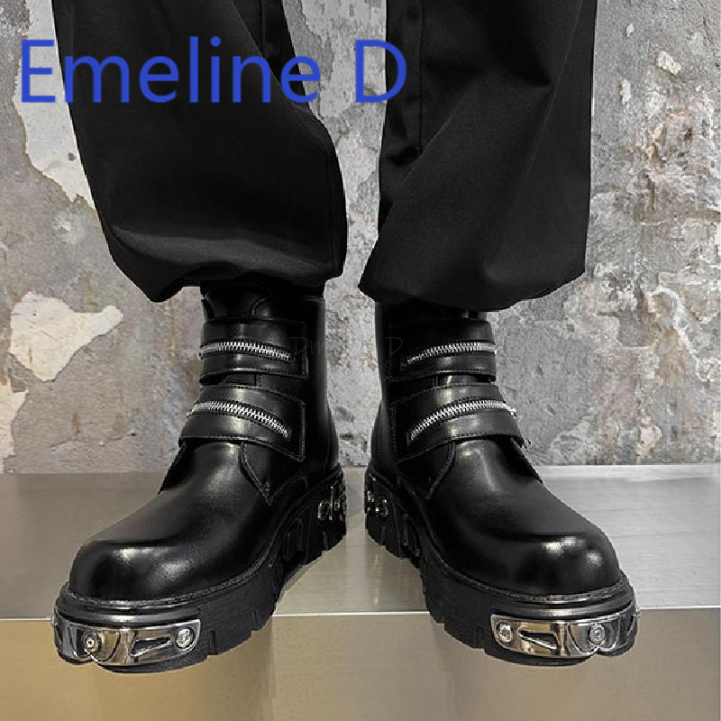 Dunkle Punk-High-Top-Schuhe, m – Men'S Shoes With Height Increase Bewertung und Preis