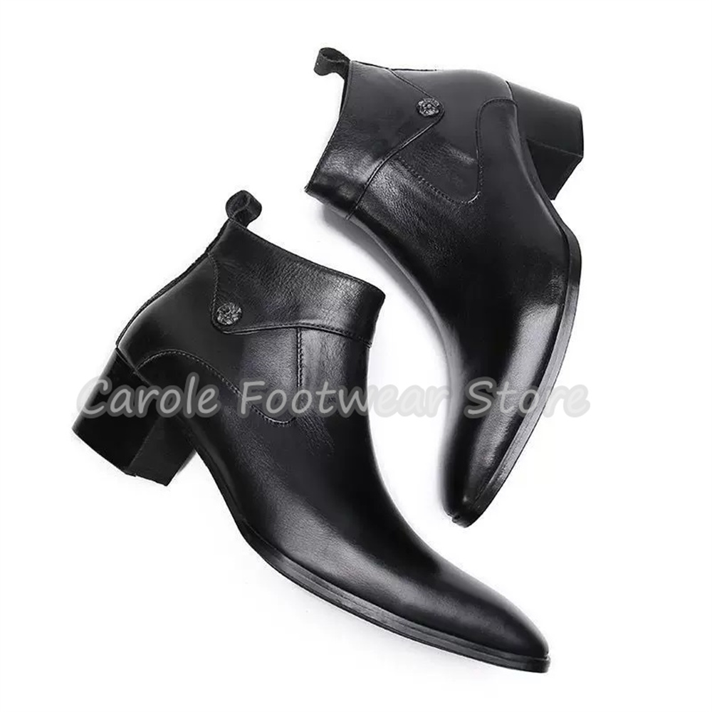 Vintage-Stiefeletten mit eckig – Men'S Shoes With Height Increase Bewertung und Preis